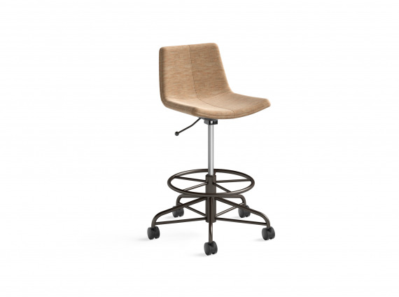 height adjustable stool on wheels