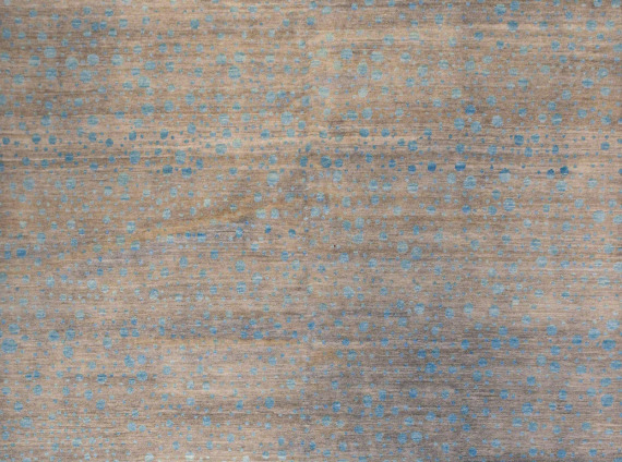 Gray, Tan with blue speckle rug