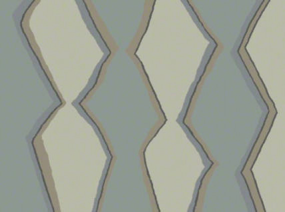 Unique geometric pattern rug in tans and gray from ARZU